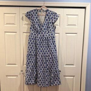 Boden Blue and White Floral Dress